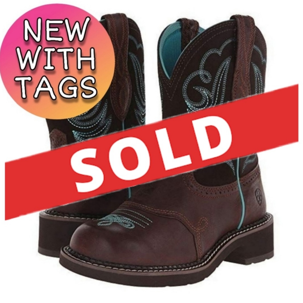 NWT Ariat Royal Chocolate/Fudge Western Boot